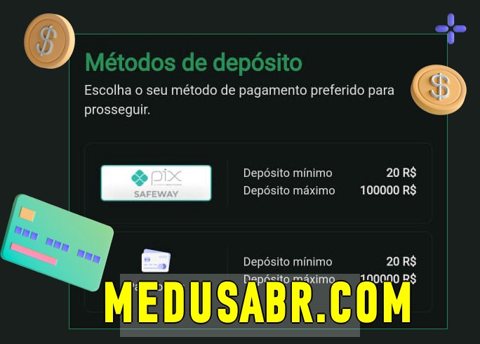 O cassino medusa.com bet oferece uma grande variedade de métodos de pagamento